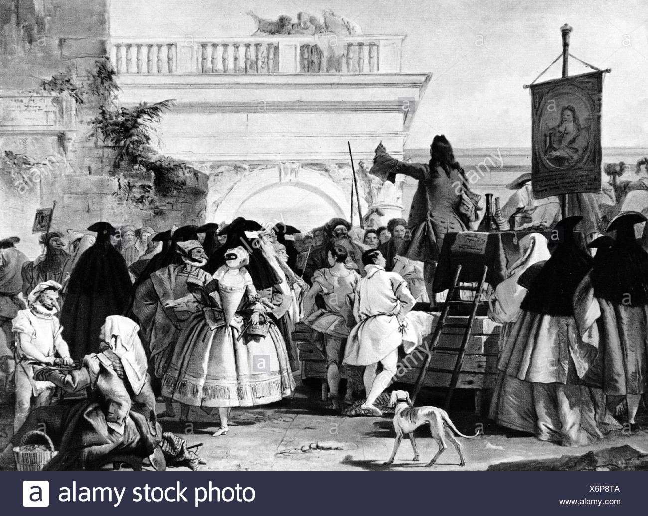 medicine, the charlatan Giambattista Tiepolo (1696 - 1770), Additional-Rights-Clearances-NA