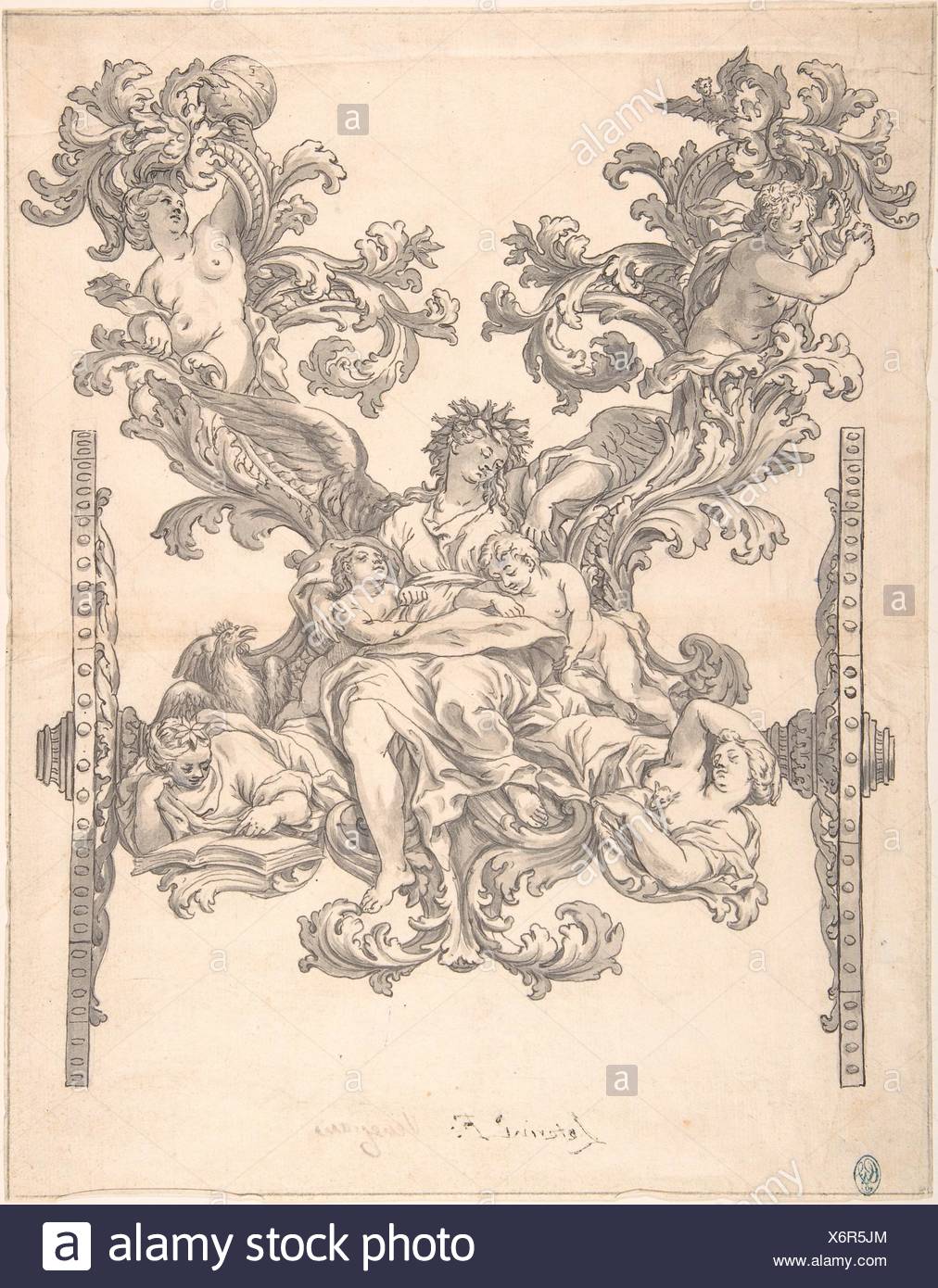 Design for Rear Decoration of a Coach. Artist: Attributed to ... Design for Rear Decoration of a Coach. Artist: Attributed to ...