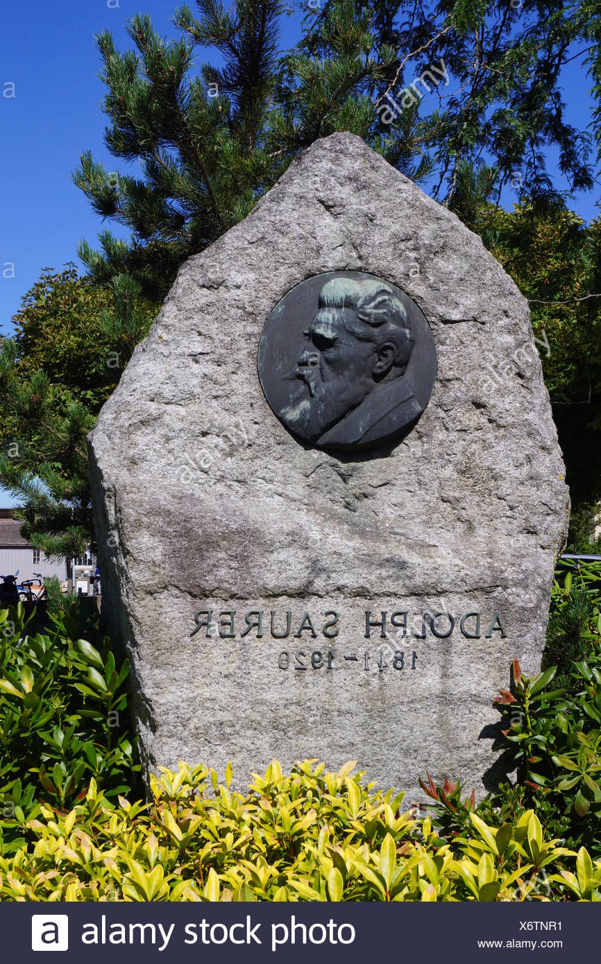 adolph saurer memorial,arbon,switzerland Stock Photo