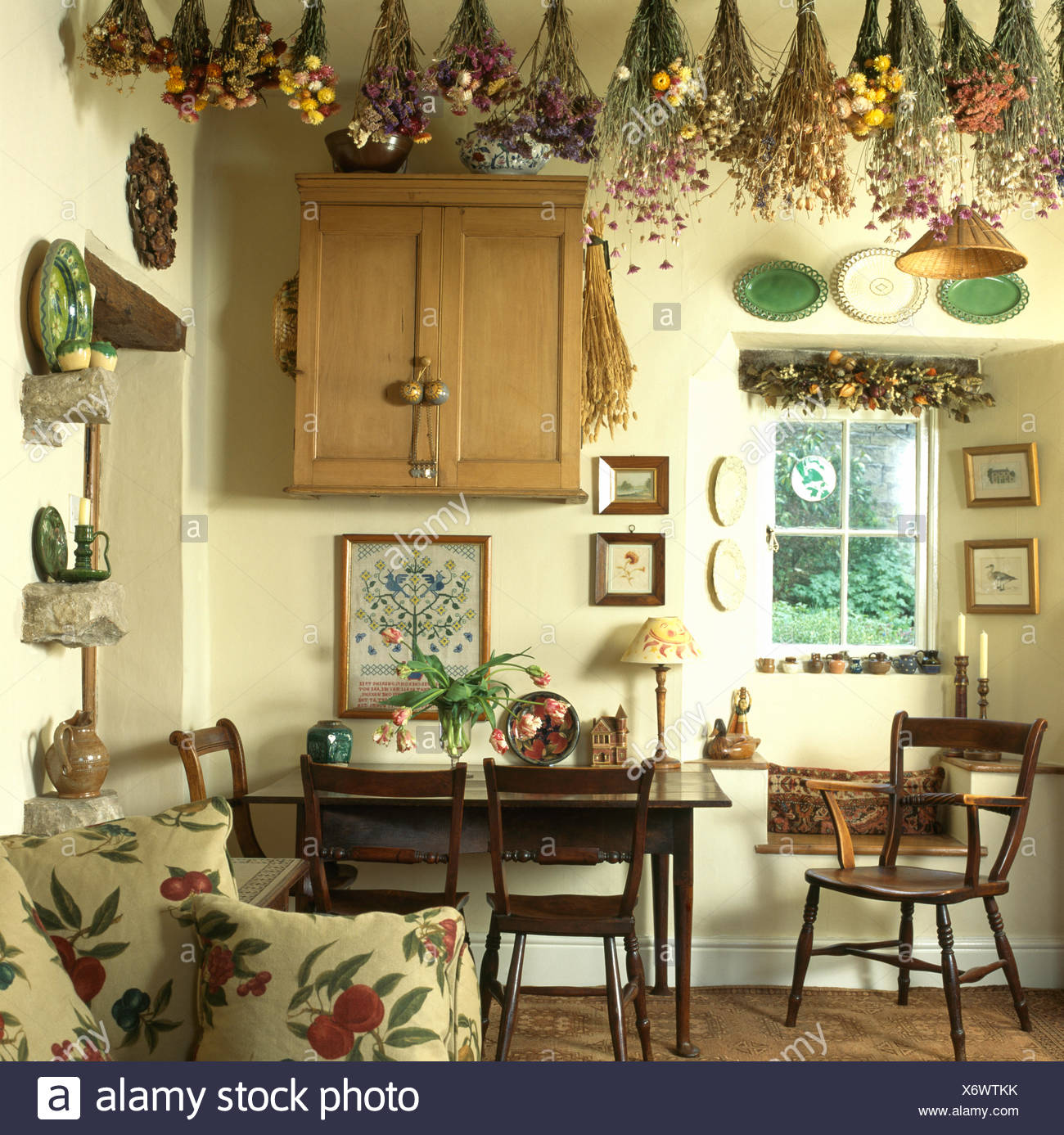flowers from ceiling