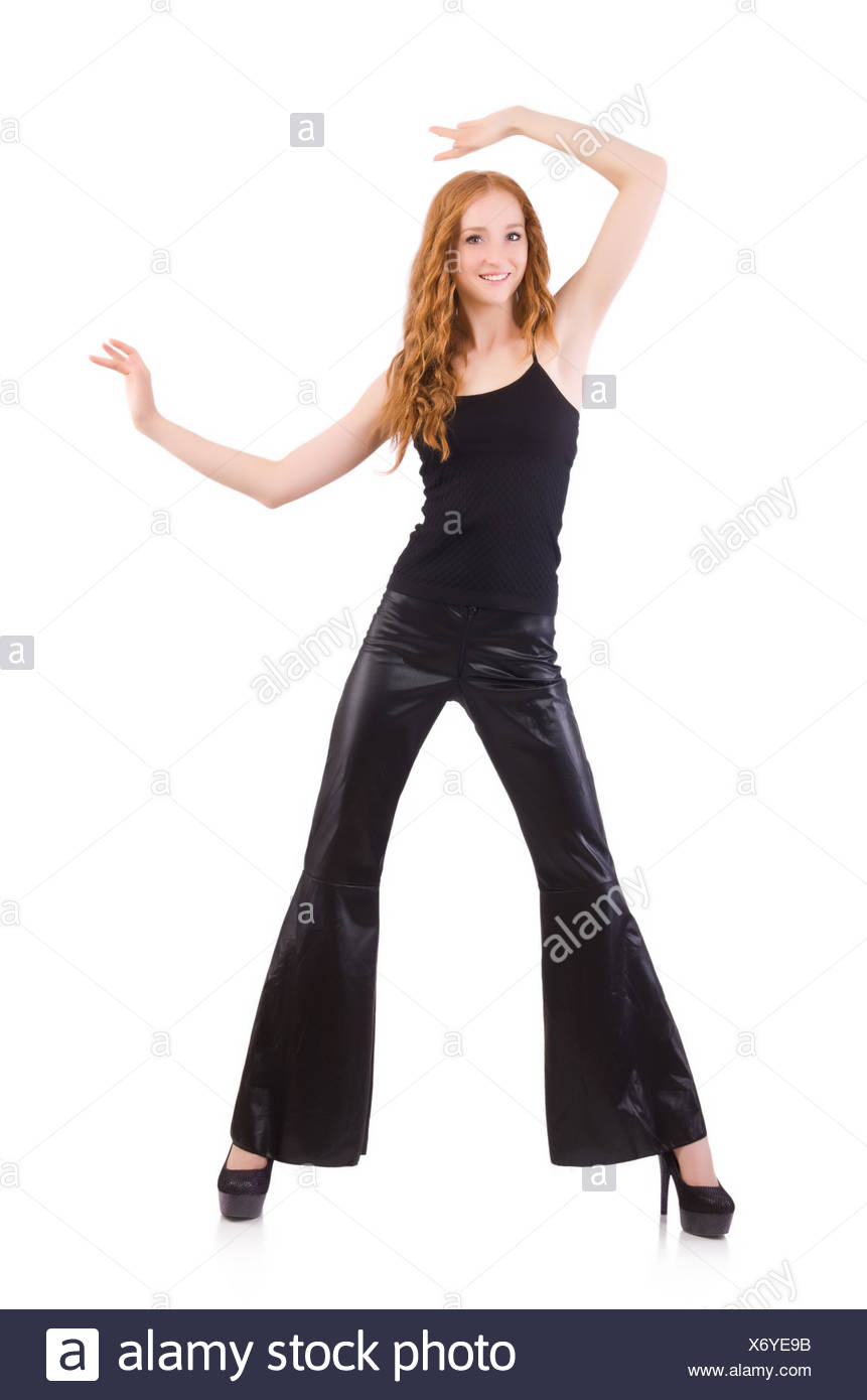 latex bell bottom pants