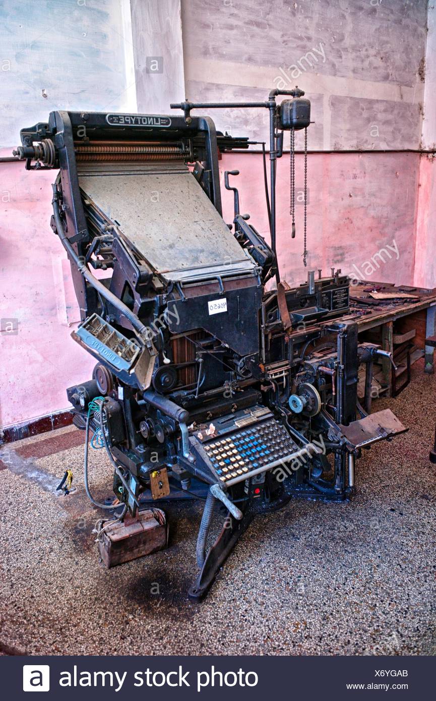 Linotype Machine High Resolution Stock Photography and Images Alamy