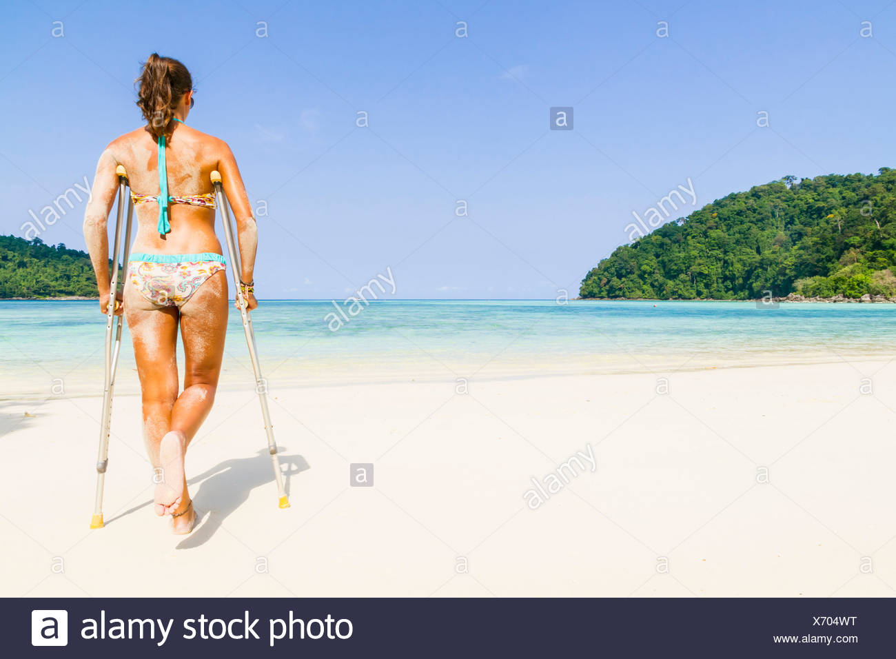 Beach Crutches High Resolution Stock Photography and Images Alamy