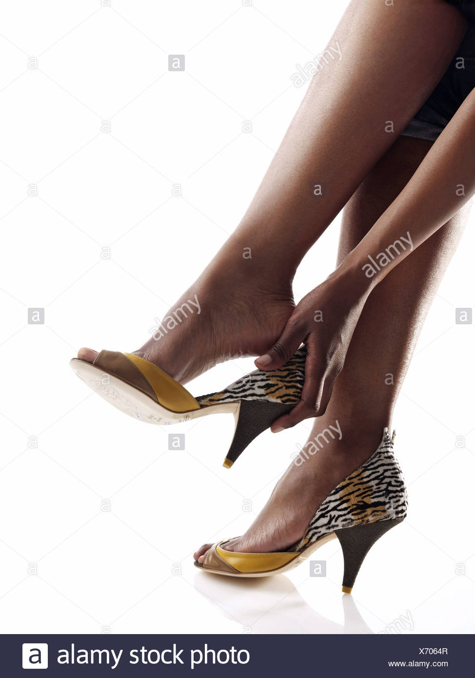 yellow leopard print heels