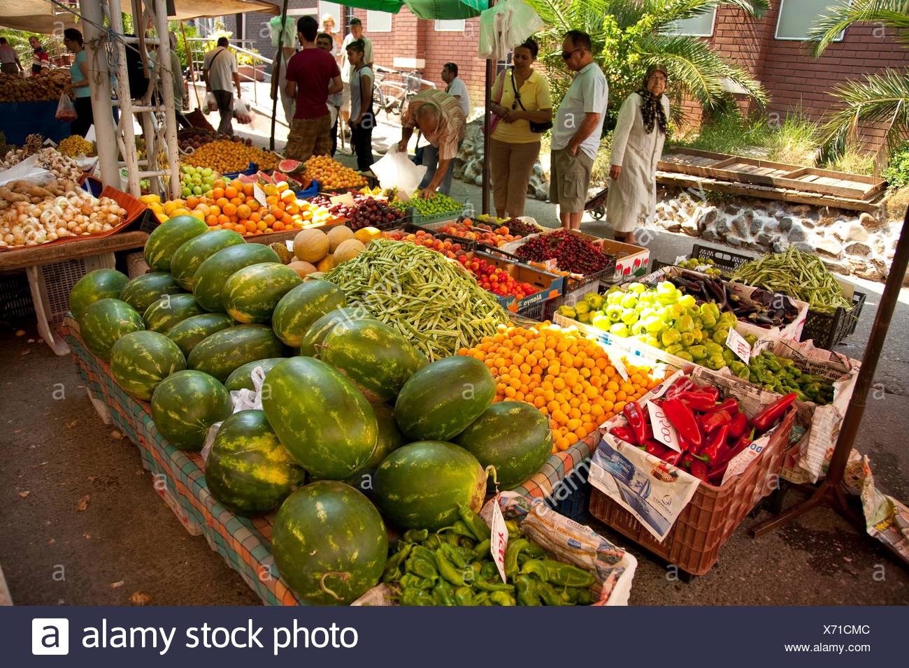 Resort Alanya Turkiet Vegetable Market Stock Photo Alamy
