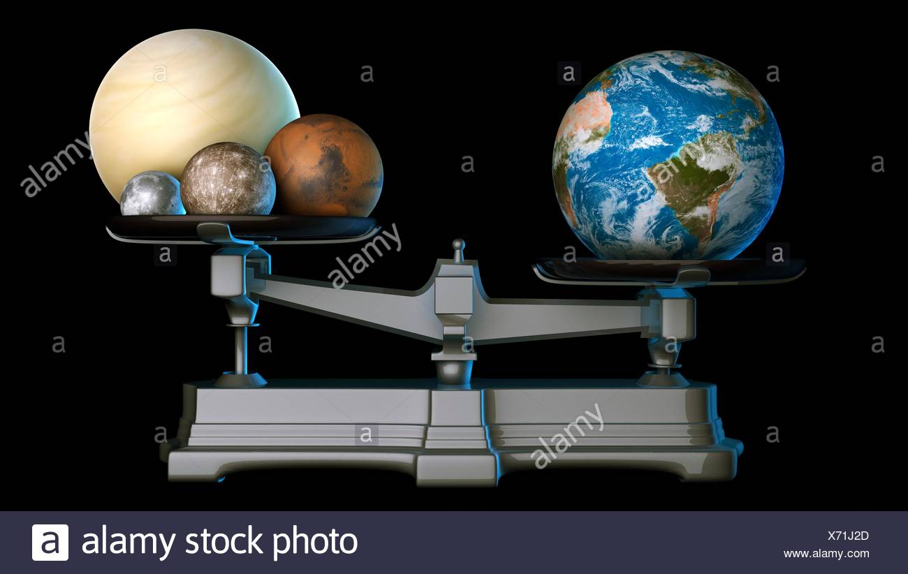 Earths Mass Illustration Of The Terrestrial Or Rocky