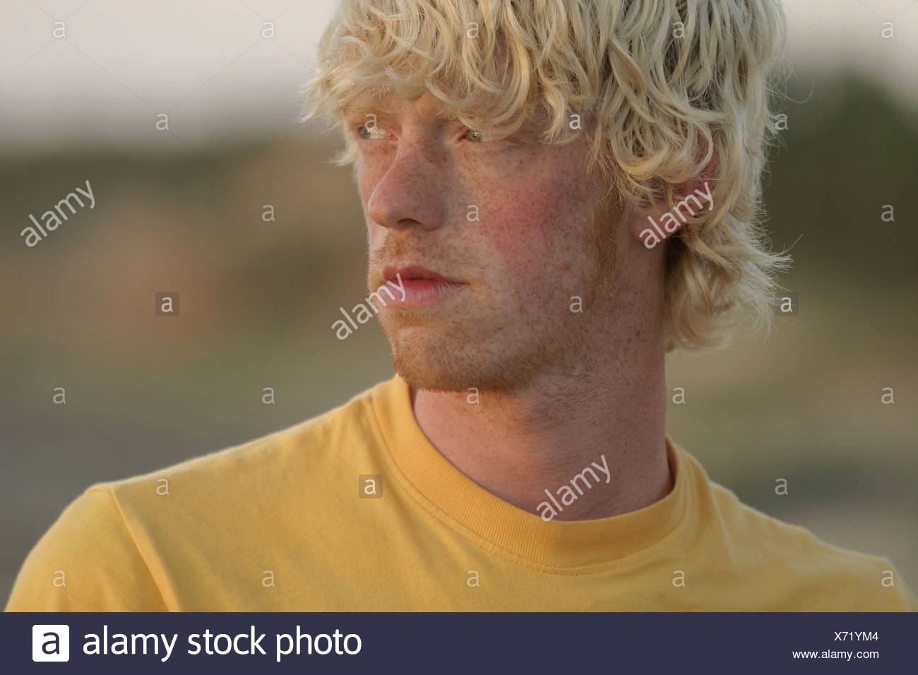 Joung Blond Man With A Three Day Beard 2 Stock Photo Alamy