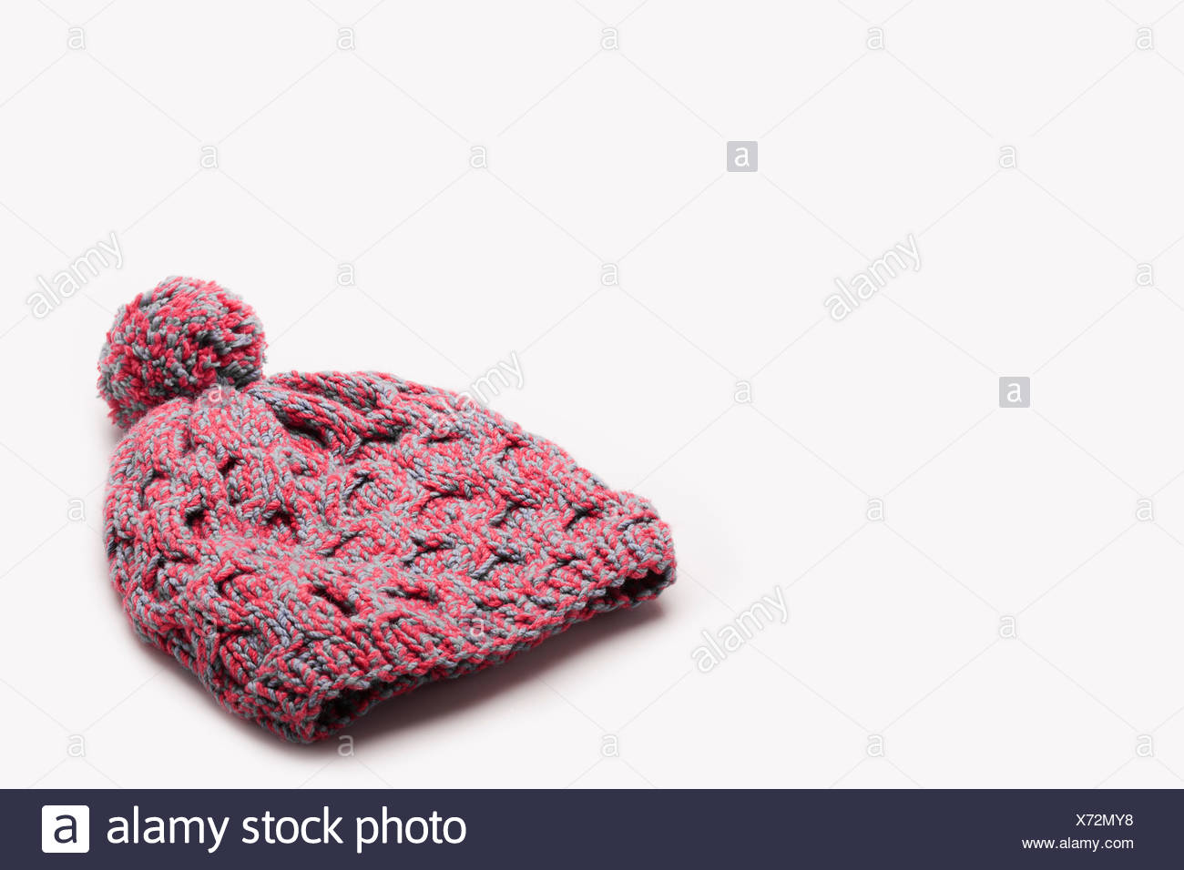 pink wooly hat