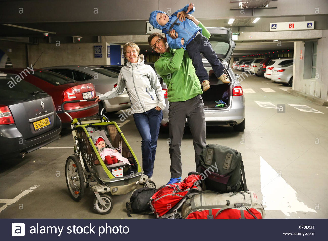 baby stroller in airport