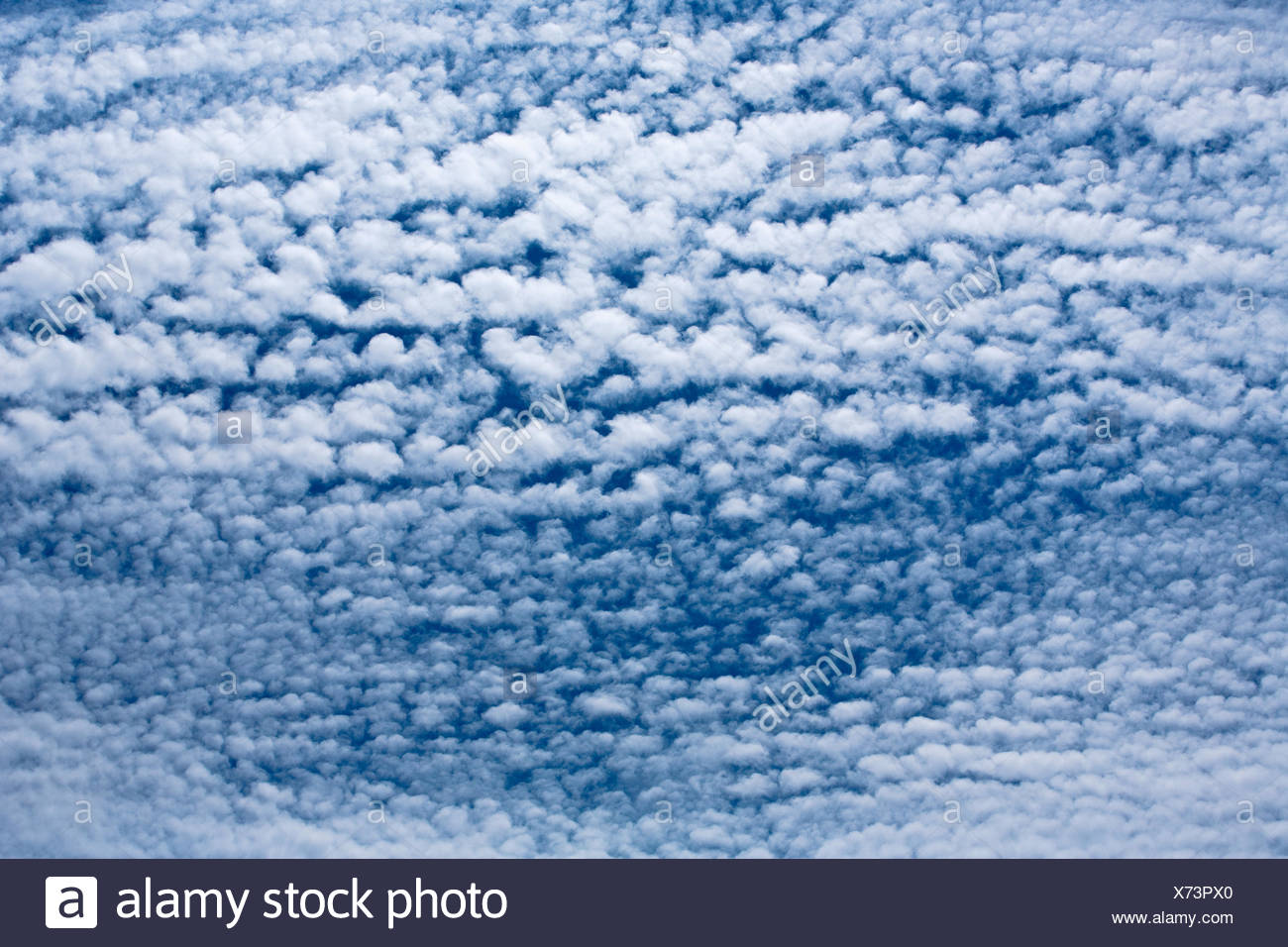 alto cumulus clouds Stock Photo