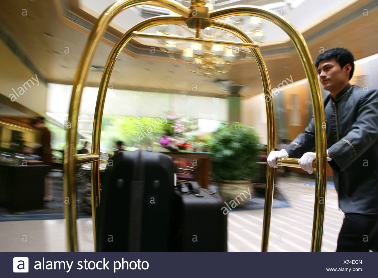 bellhop luggage cart