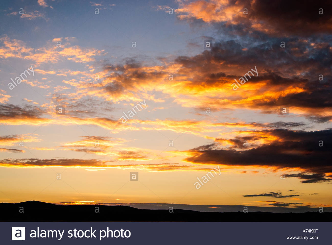 Clouds In The Evening Glow Like Fire Stock Photo Alamy Clouds In The Evening Glow Like Fire Stock Photo Alamy