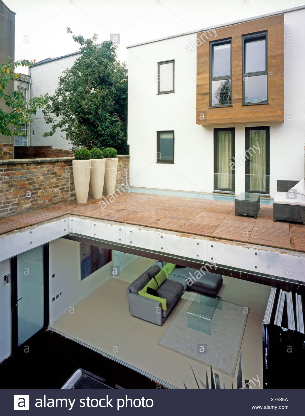 The Exteriof A White Underground House Built From
