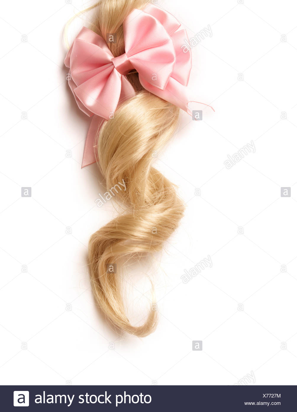 Hairstyle Braids Hair Bow Stock Photo 279823928 Alamy