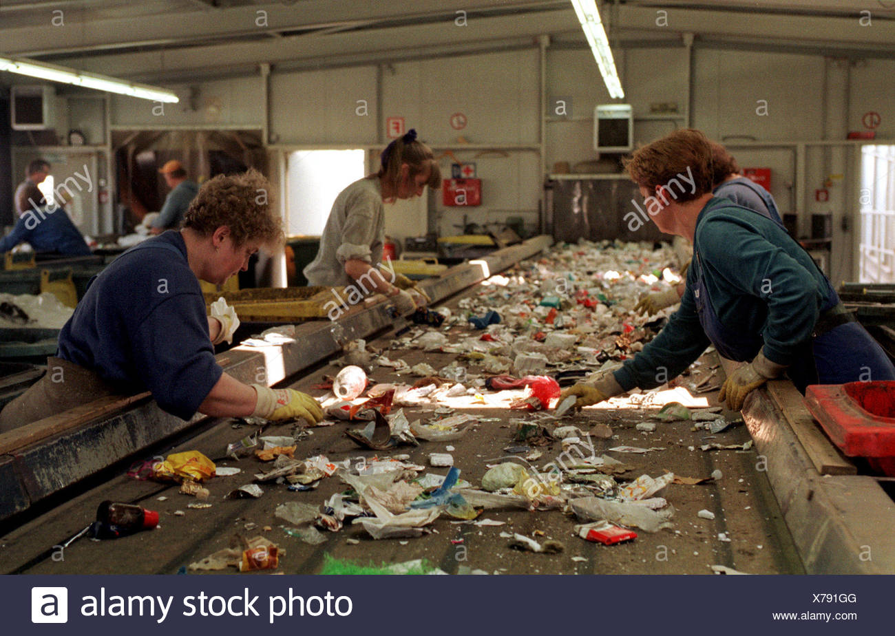 Plastics Recycling In The Alba Group Berlin Germany Stock Photo Alamy