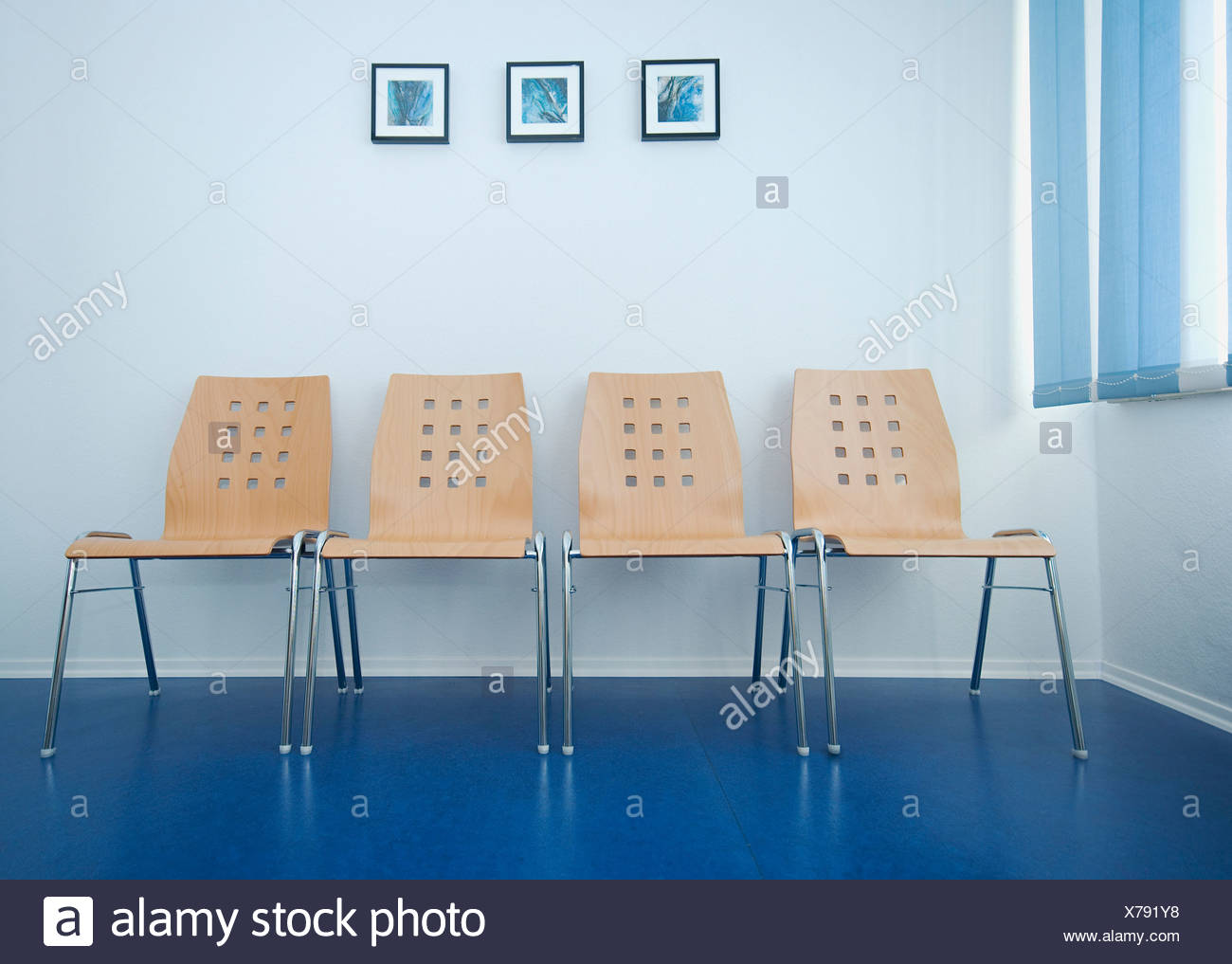 Empty Chairs In A Waiting Room Stock Photo Alamy