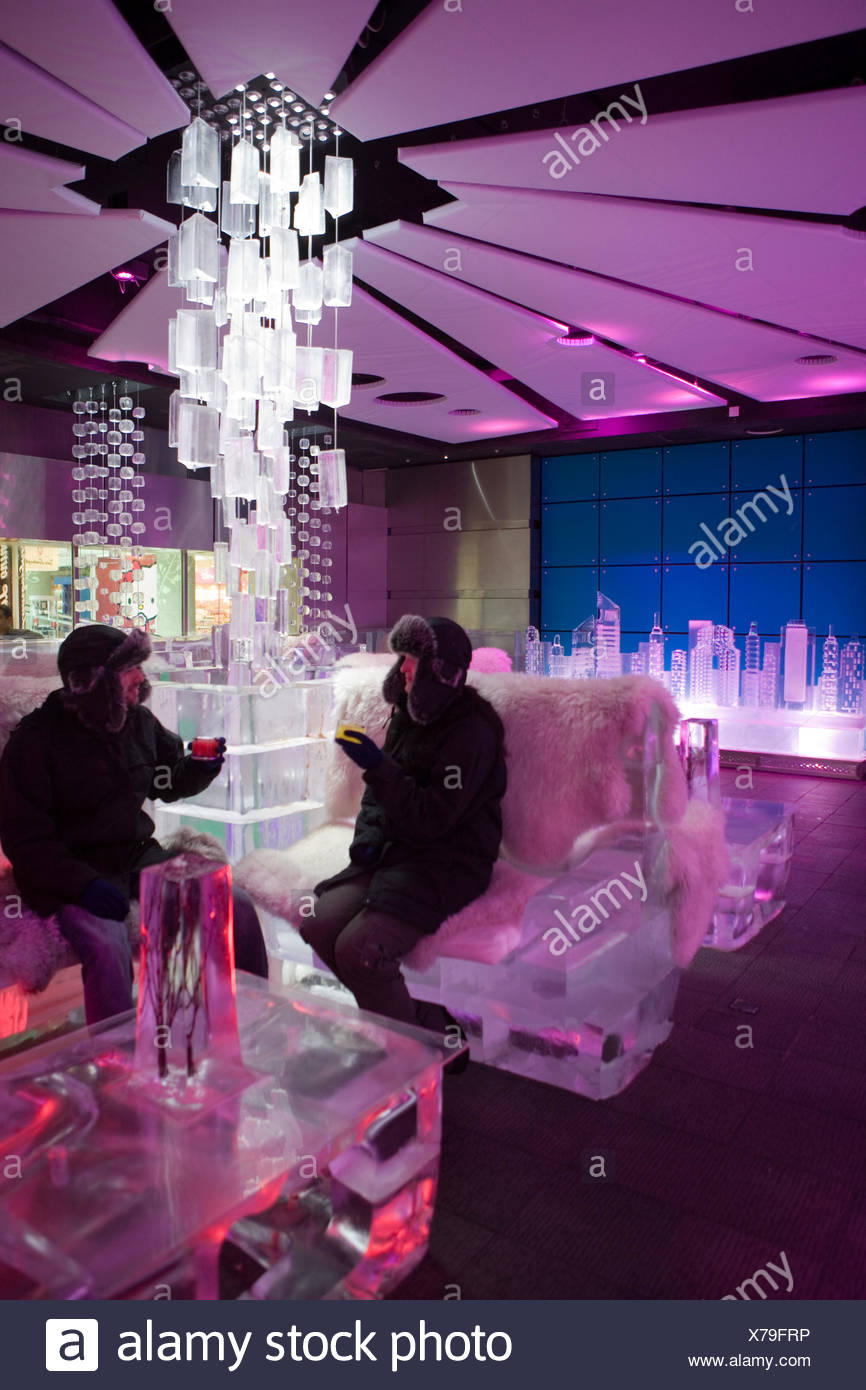People At Chill Out Cafe Times Square Dubai Uae Stock Photo