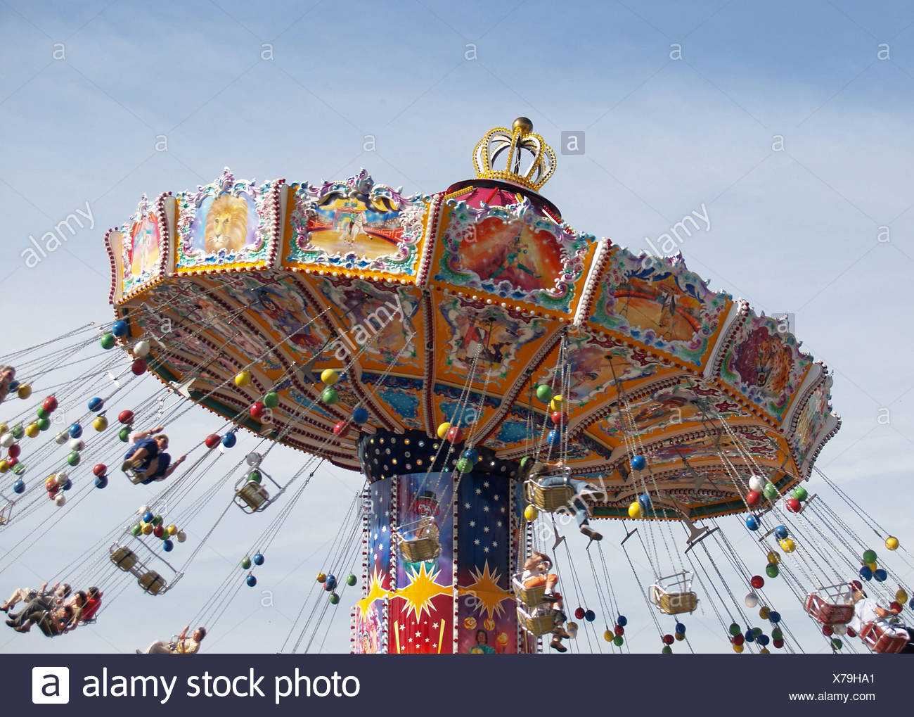 Chain Swing Rides High Resolution Stock Photography and Images Alamy