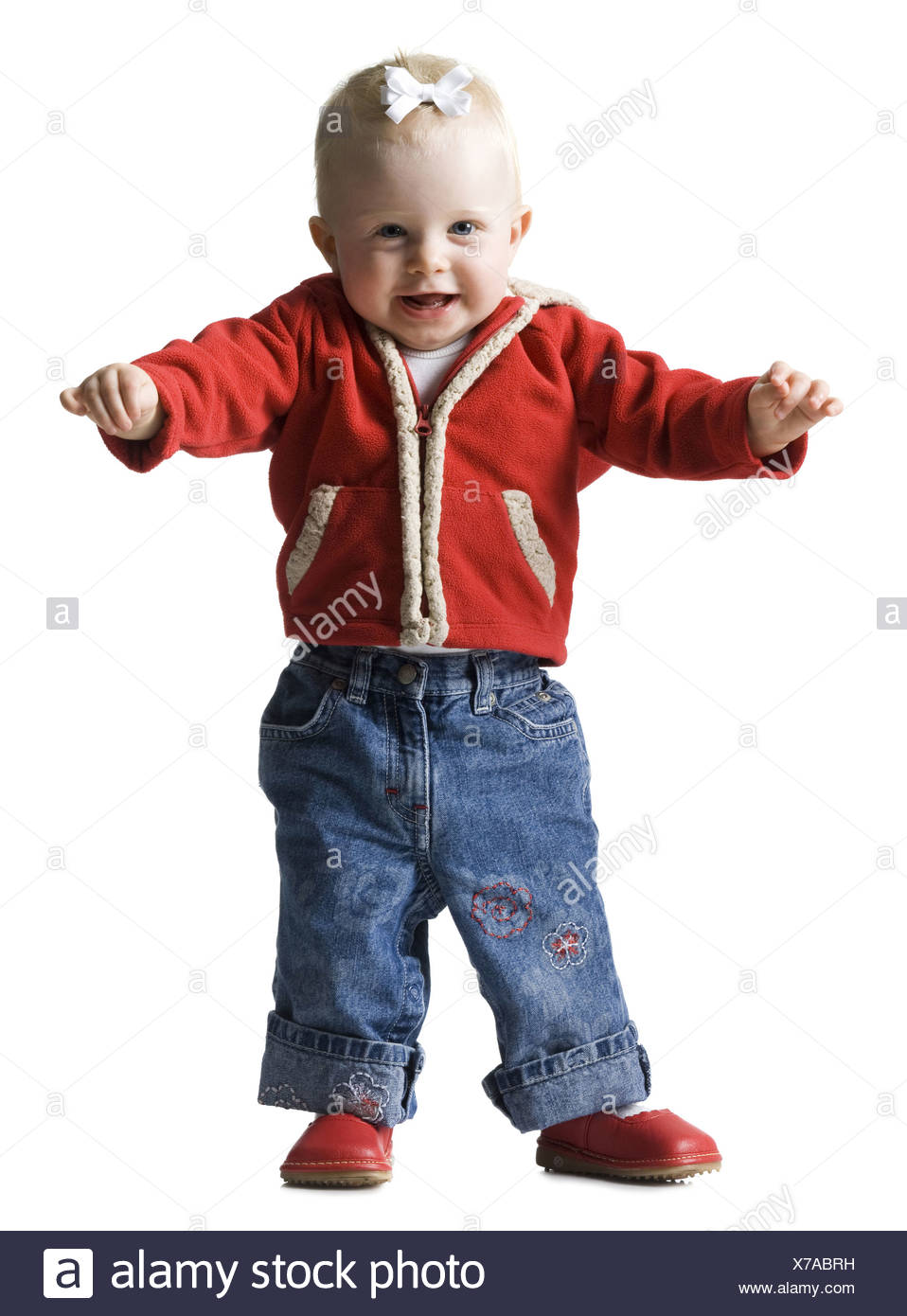 infant red coat