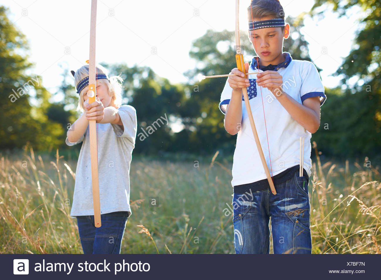 With Bow And Arrow High Resolution Stock Photography and Images - Alamy