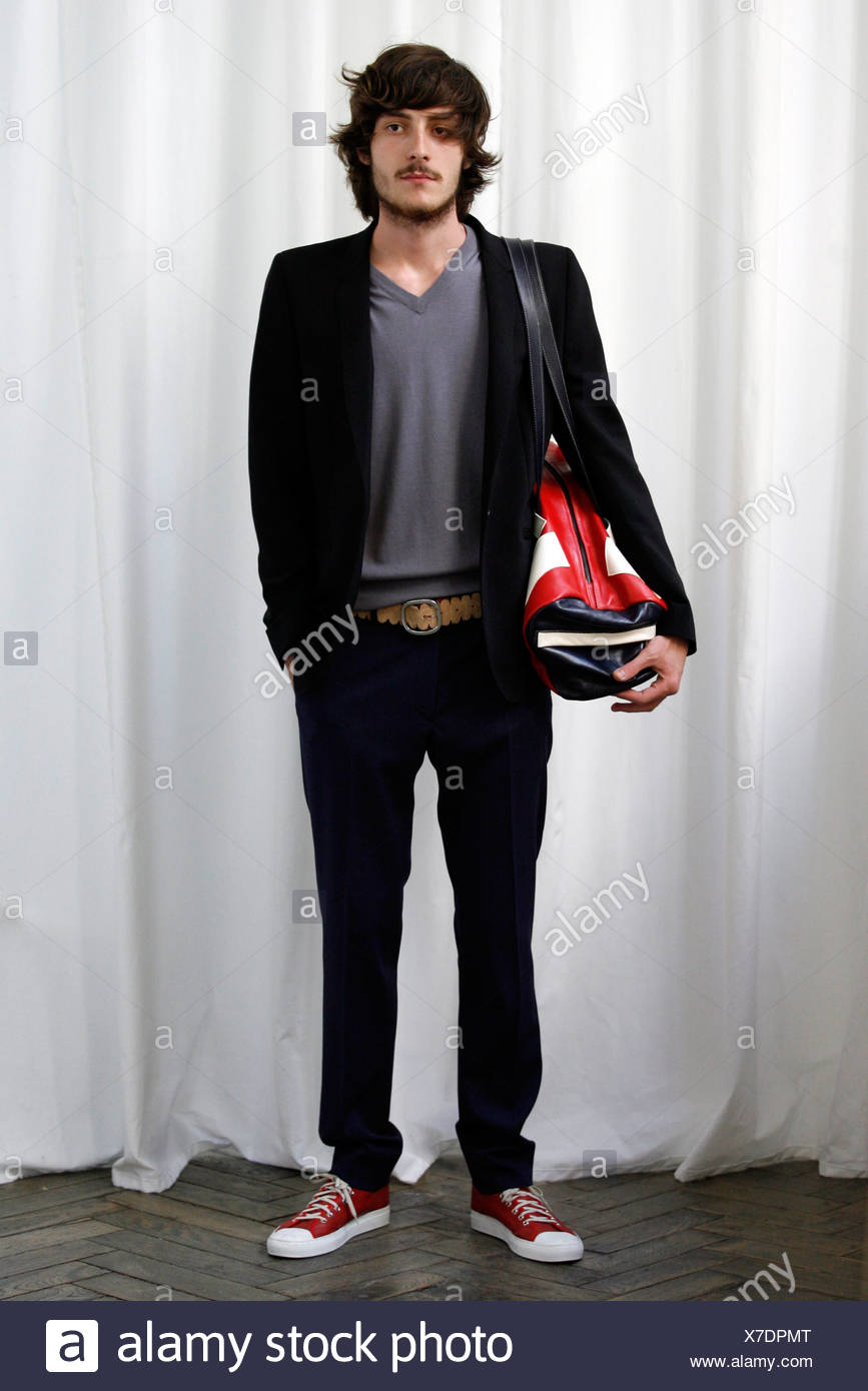 black suit t shirt