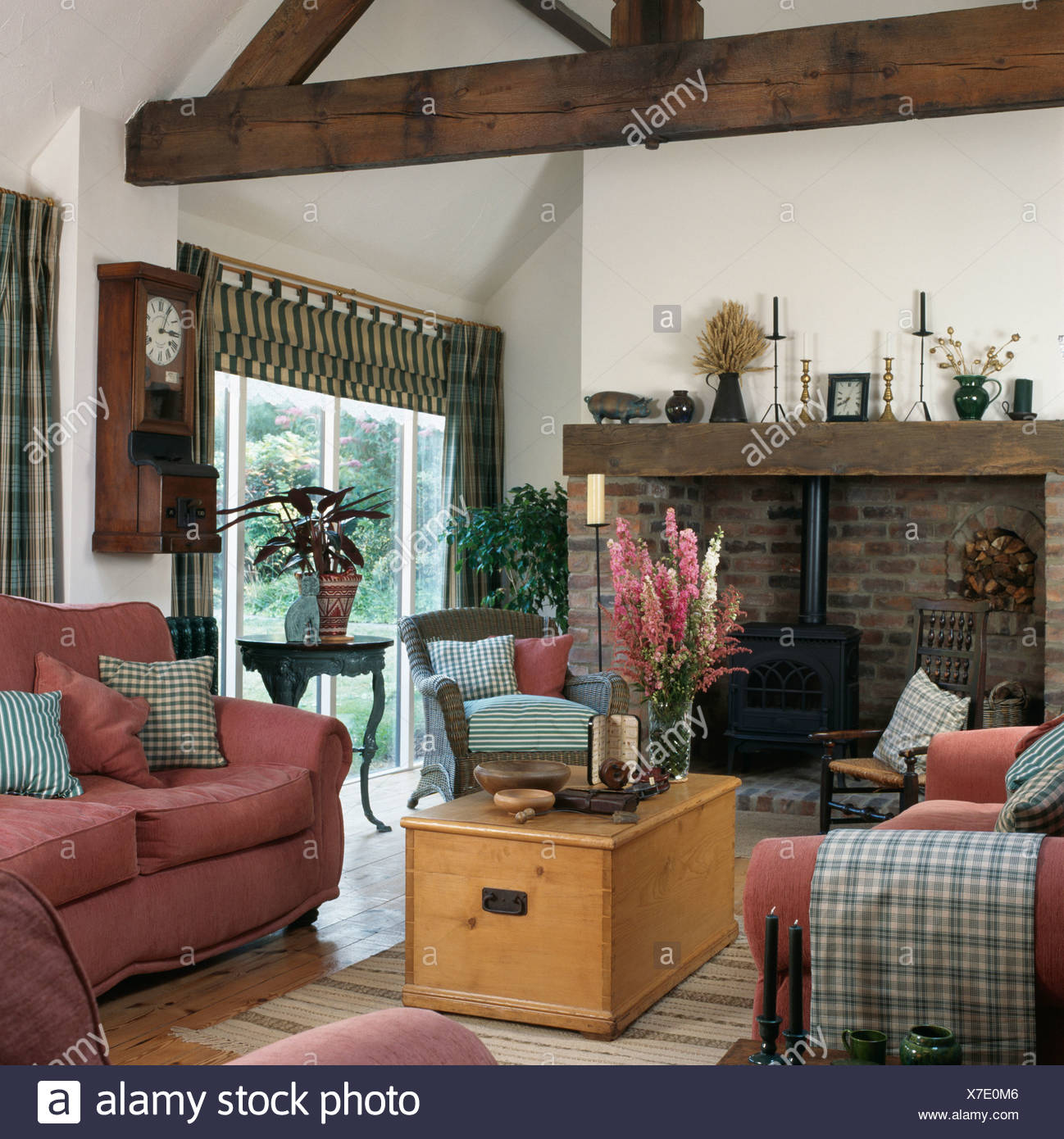 Old Wood Burning Stove Used Stock Photos Old Wood Burning Stove