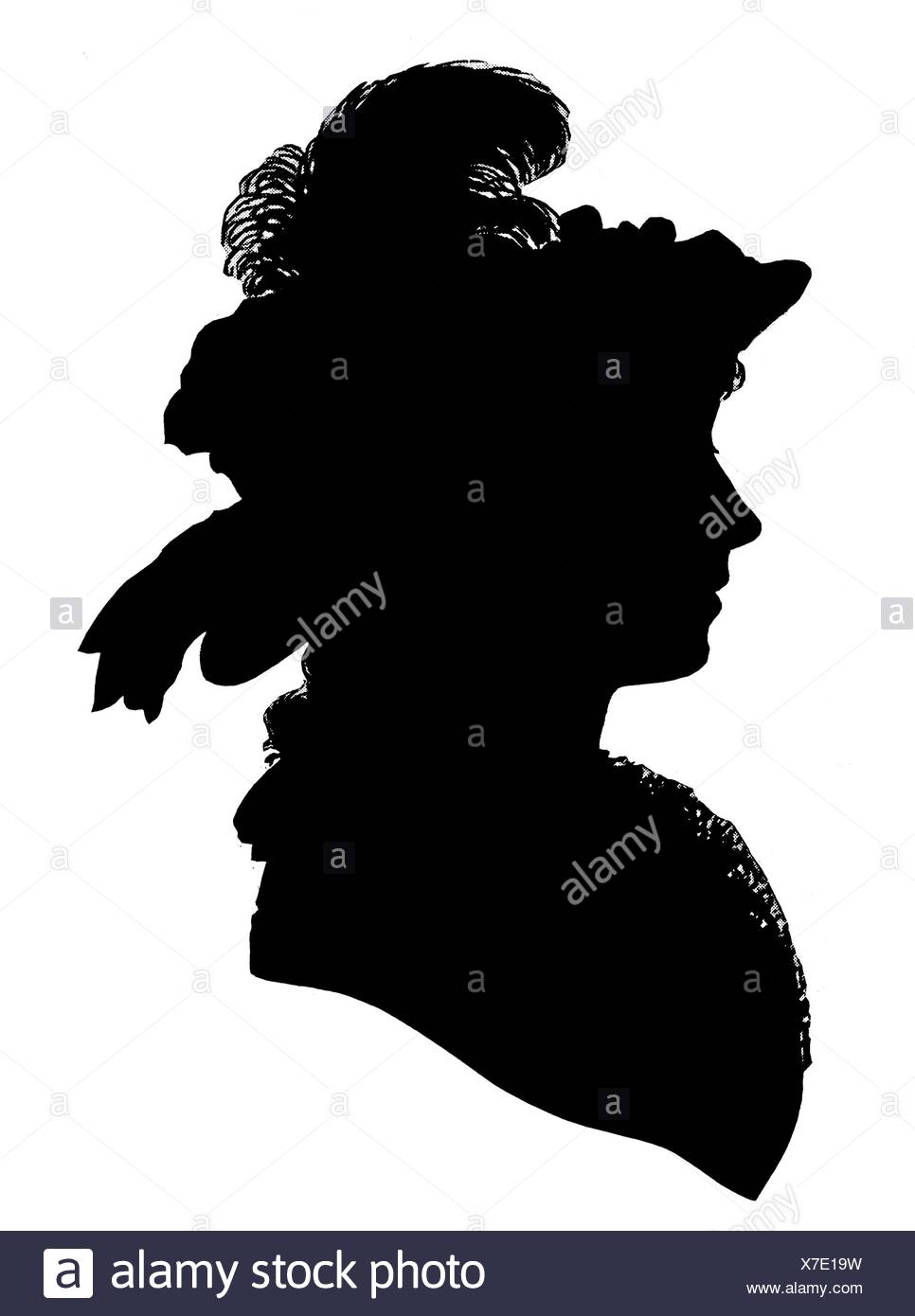 18th Century Portrait Silhouette High Resolution Stock Photography and
