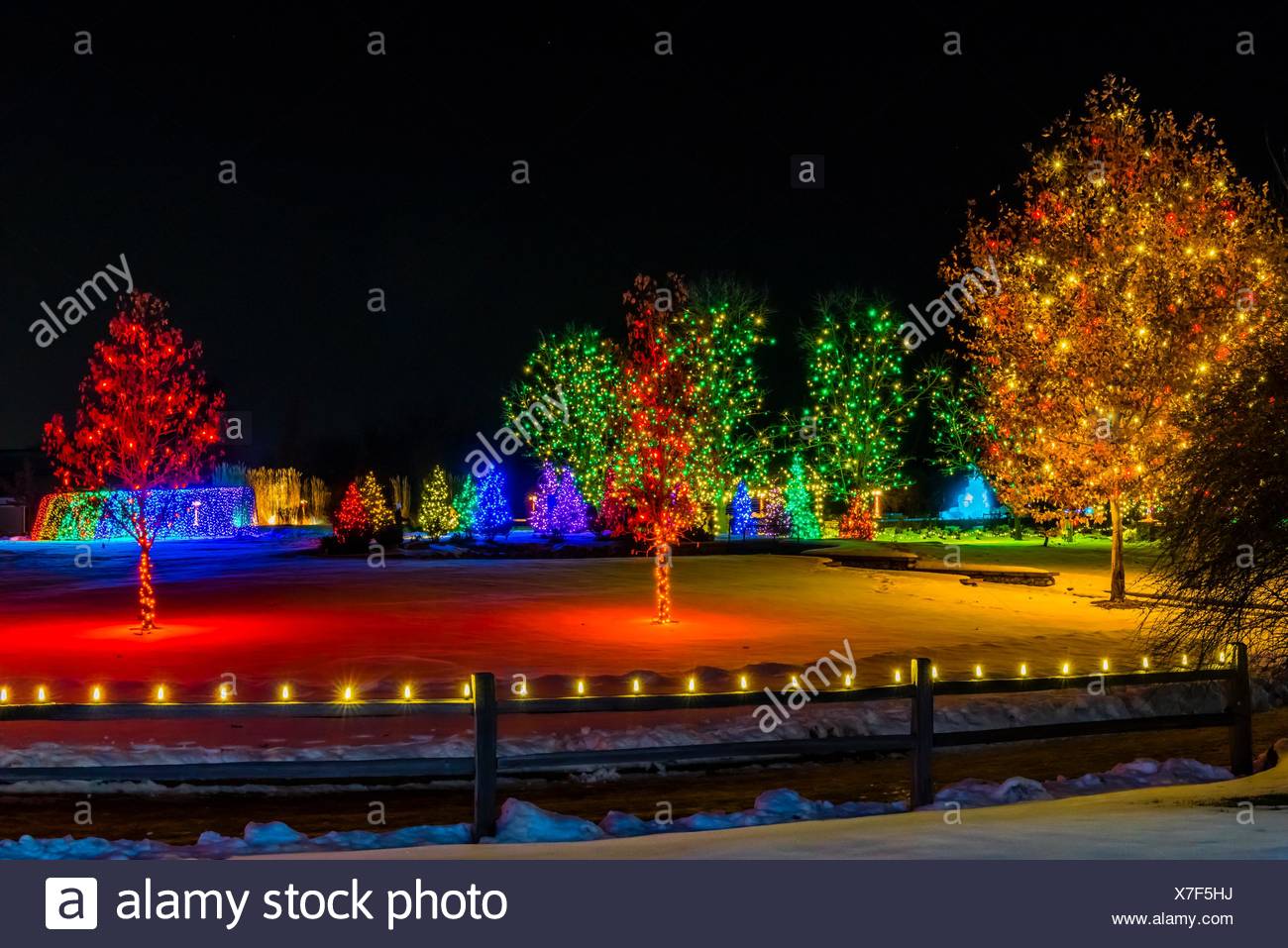 A Hudson Christmas Holiday Light Show At Hudson Gardens