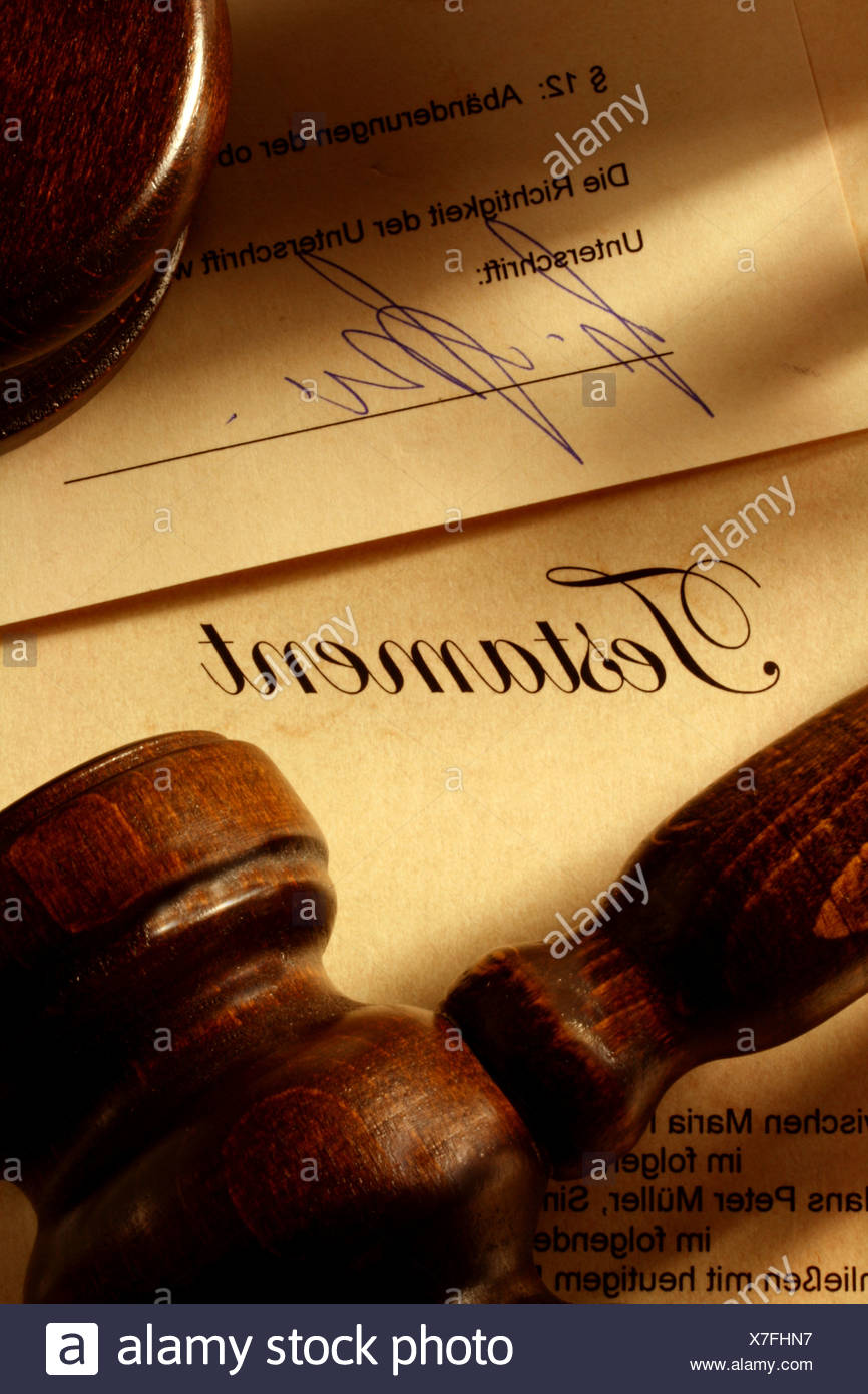 Testament Stock Photo