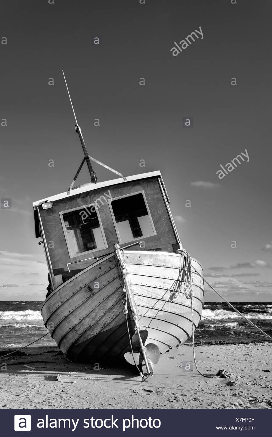 Baltic Sea Fishing Boat Stock Photo