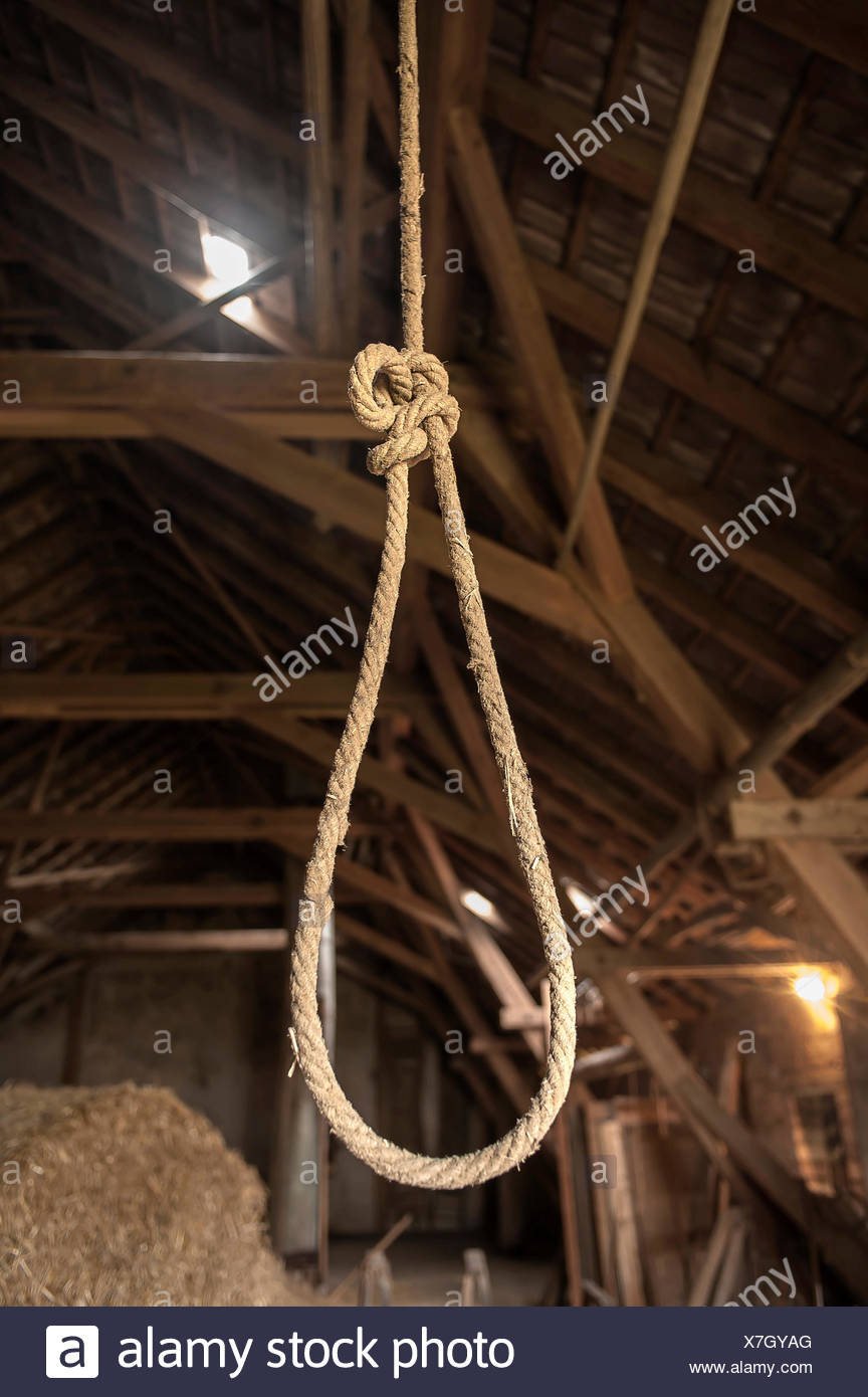 Rope With A Noose In A Hayloft Stock Photo 280041176 Alamy