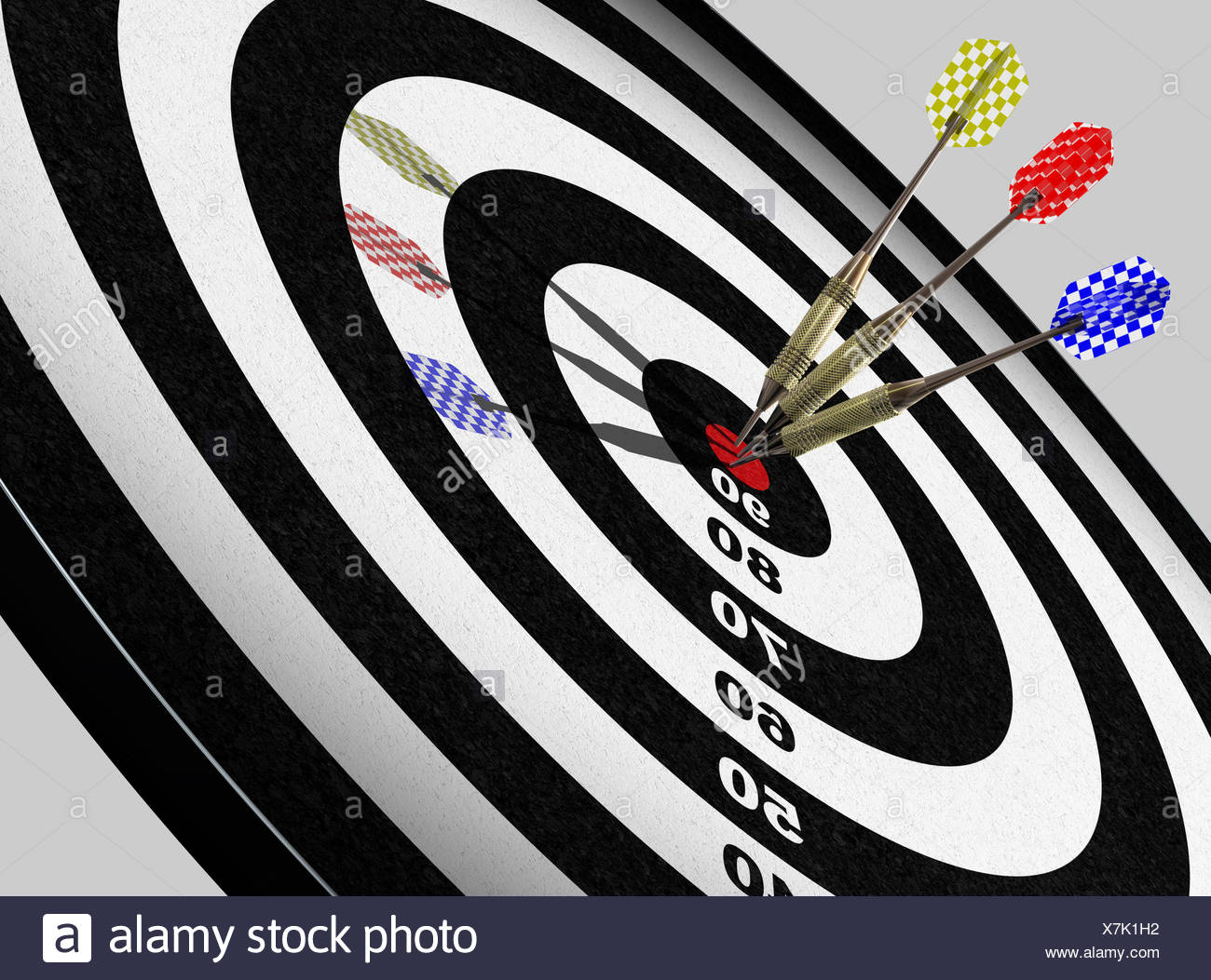 Hit Aim Goal Direct Hit Target Success Victory Win Hit Three