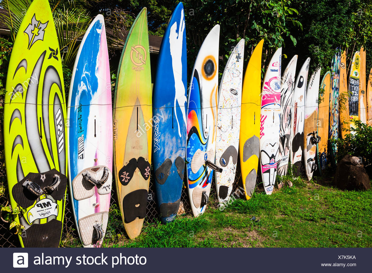 Surfboards Row Stock Photos Surfboards Row Stock Images Alamy