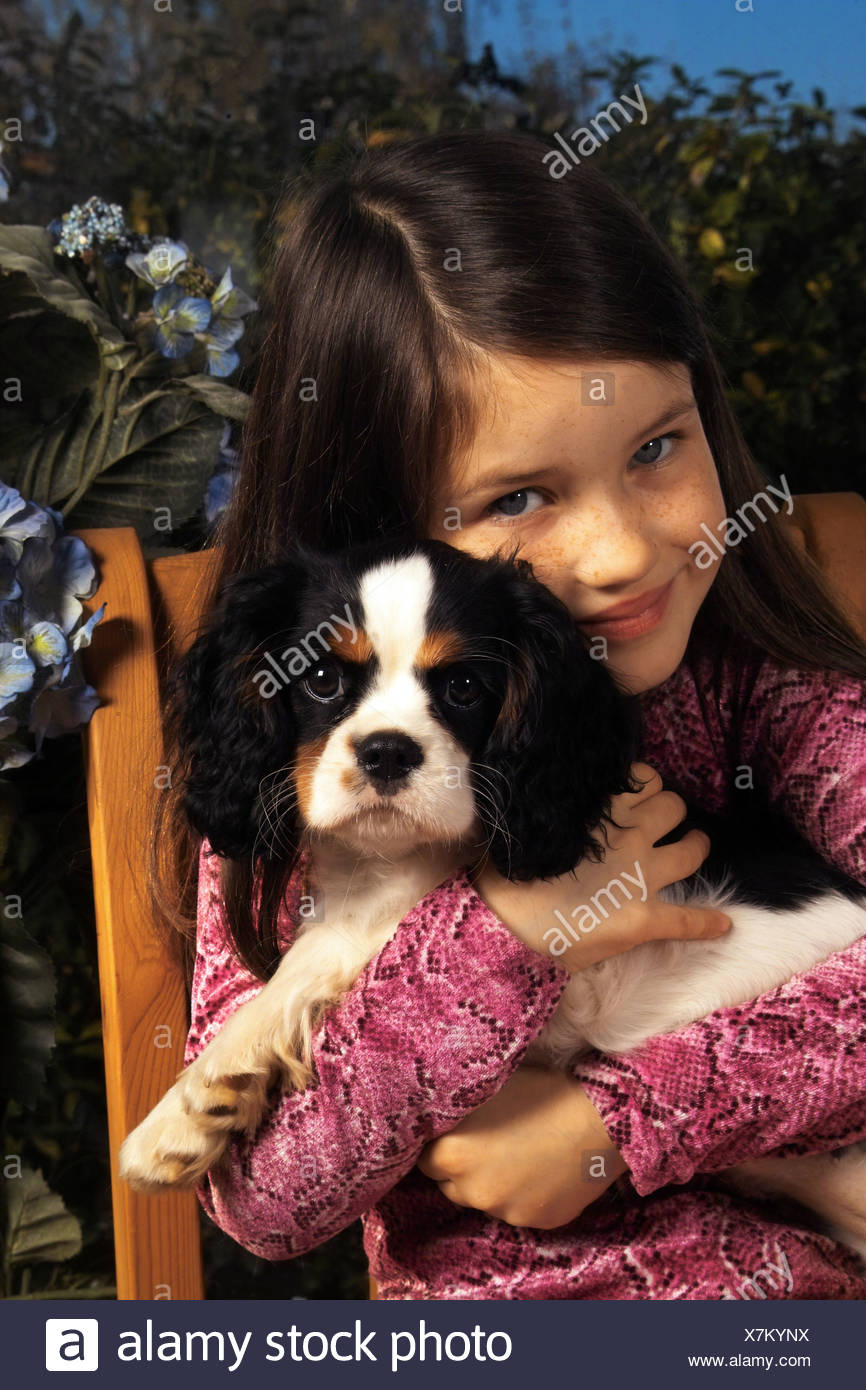 cavalier king charles spaniel with kids