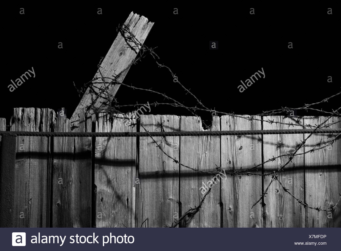 Barbed Wire Gate High Resolution Stock Photography and Images Alamy