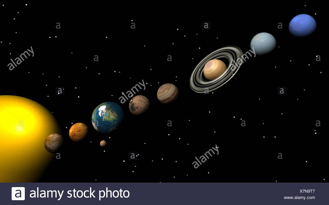 All Planets Of The Solar System Stock Photo 280137207 Alamy