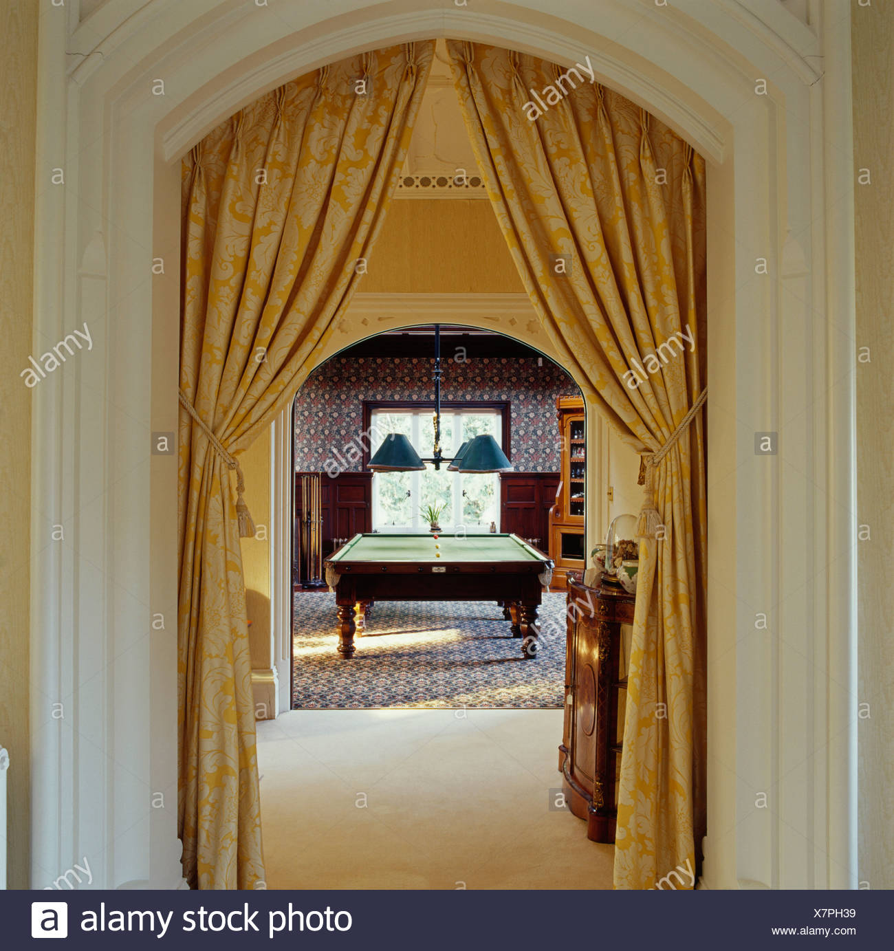 Table Curtain Doorway Interior High Resolution Stock Photography and Images  - Alamy