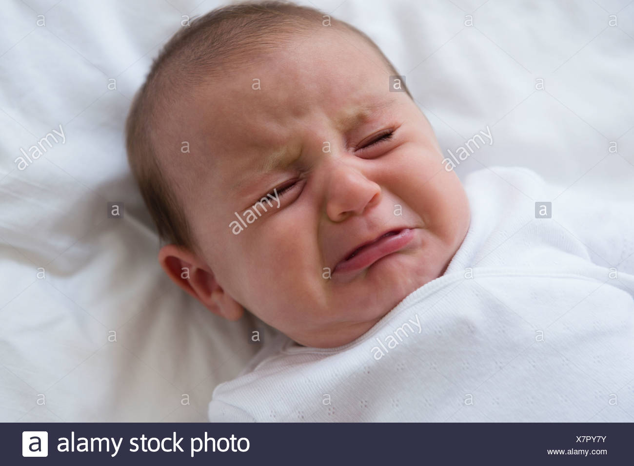 5 month baby crying