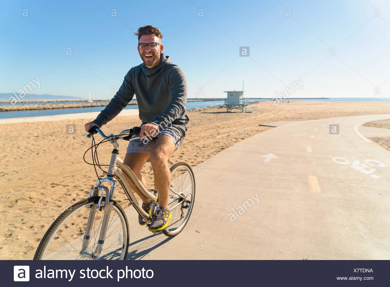 man cycling