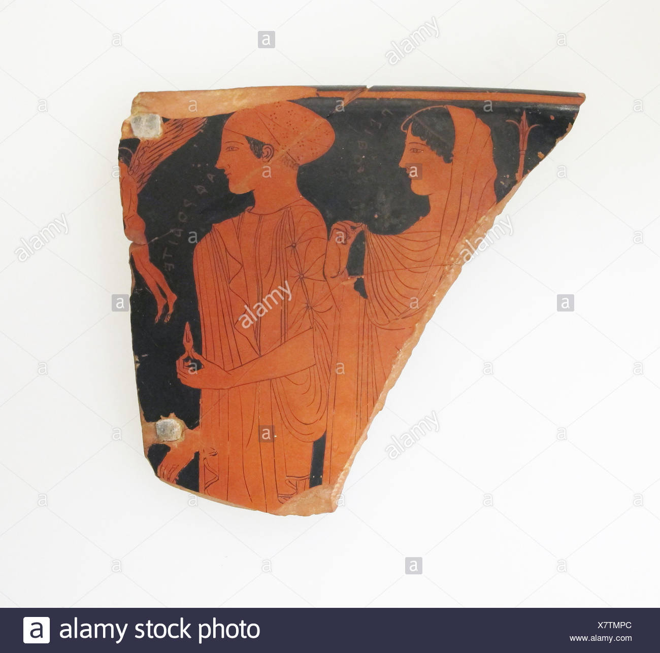 Fragment of a terracotta skyphos (deep drinking cup