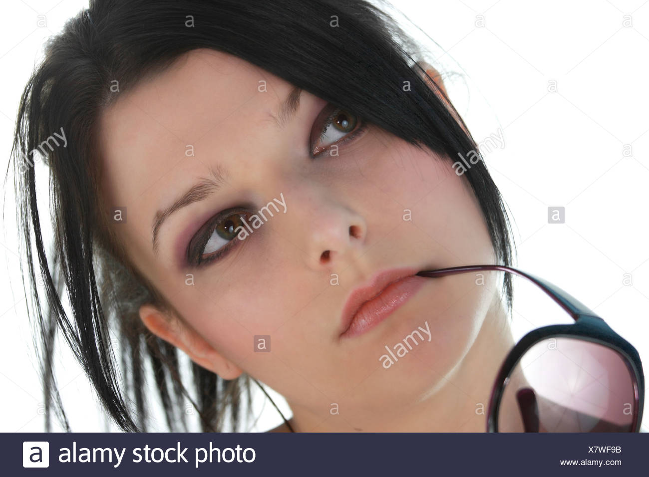 Beautiful Emo Girl Over White Stock Photo 280229303 Alamy