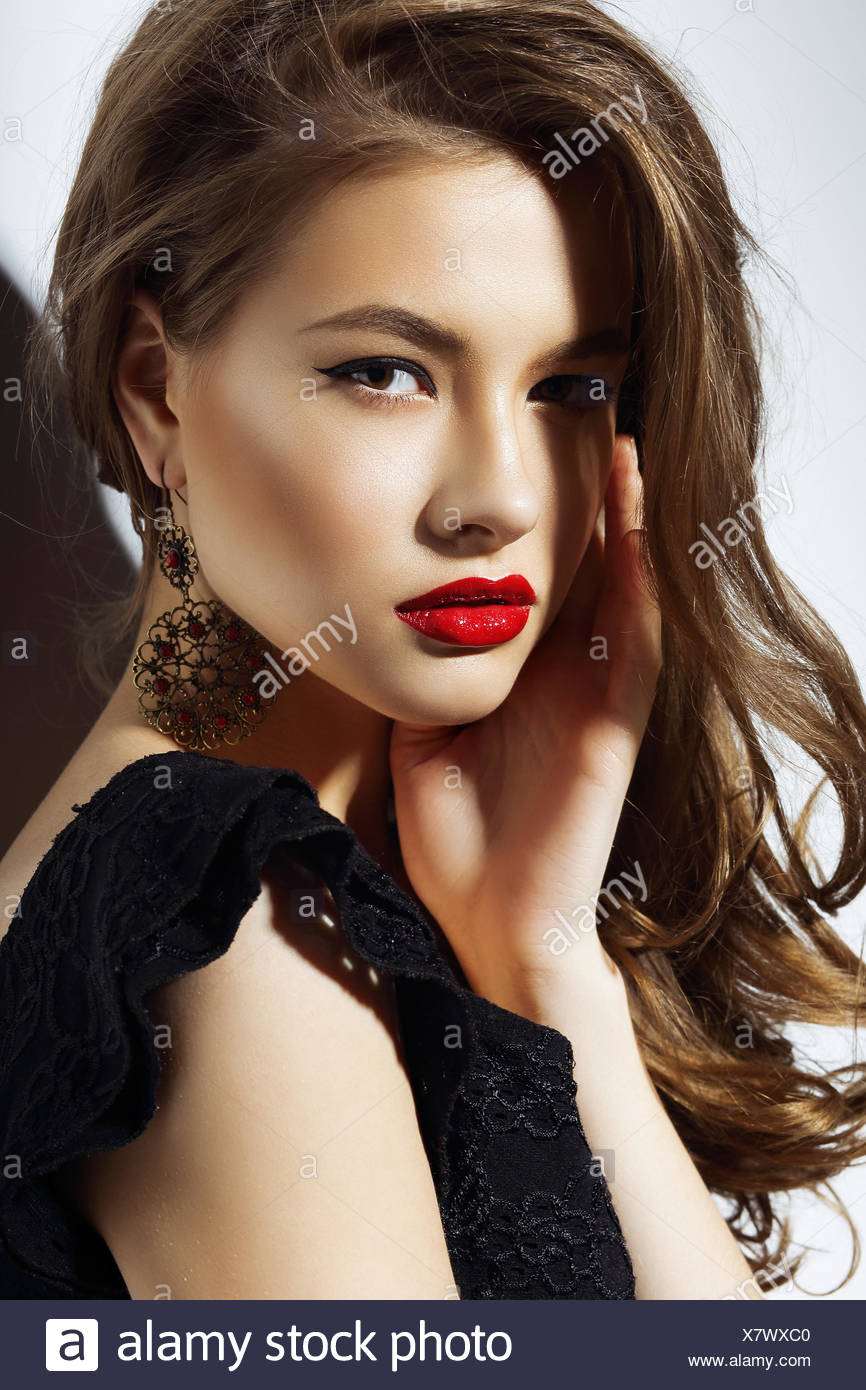 Asian Lady With Natural Red Hair Stock Photos Asian Lady With