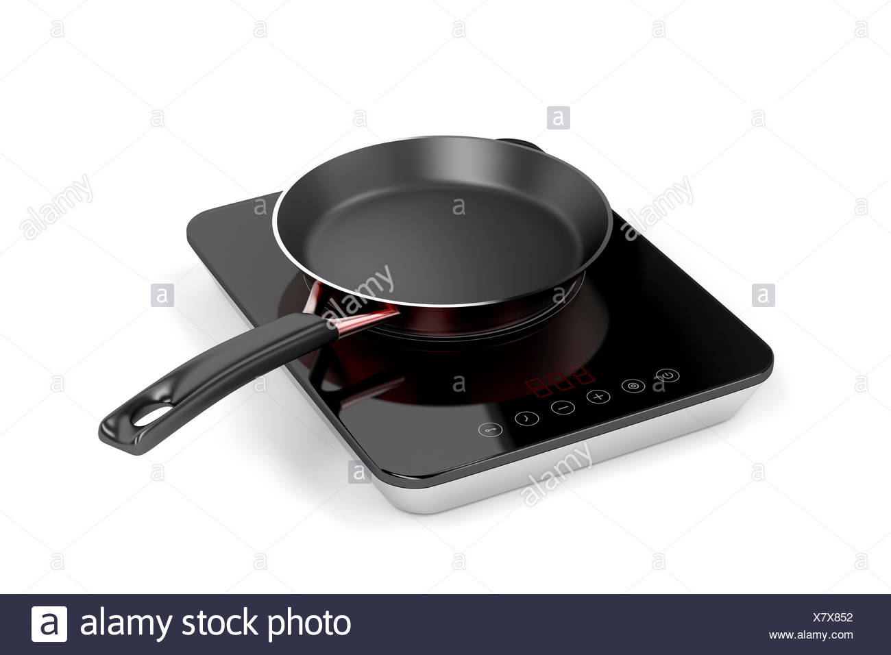 Induction Cooktop And Frying Pan Stock Photo 280245646 Alamy
