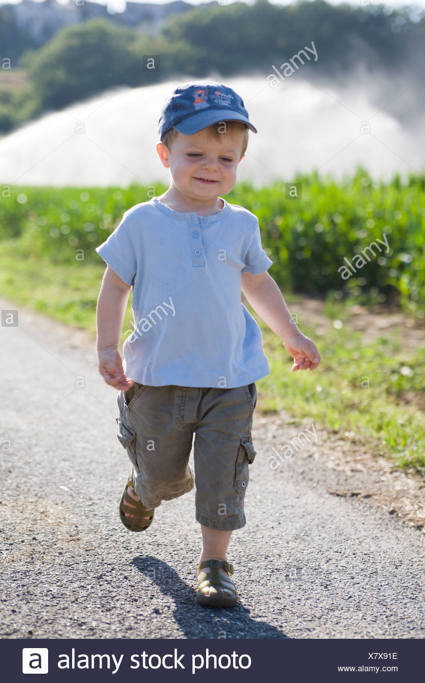 boy walking
