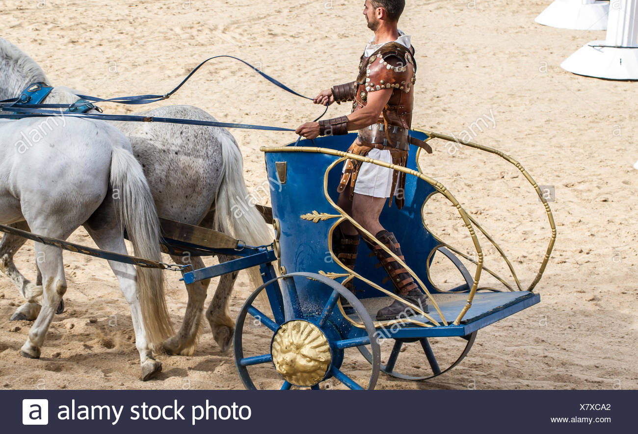 Roman Gladiator Chariots Stock Photos &amp; Roman Gladiator Chariots Stock ...