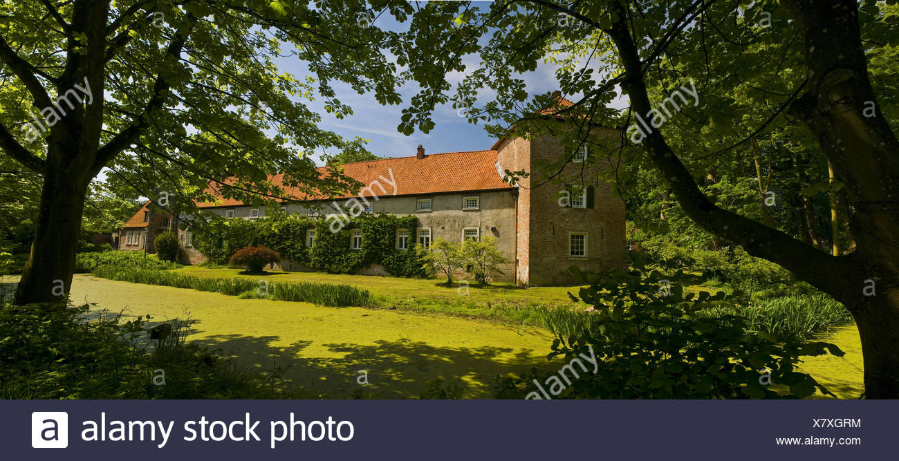 East Frisia Northern Germany Brick Chateau Castle Old Summer