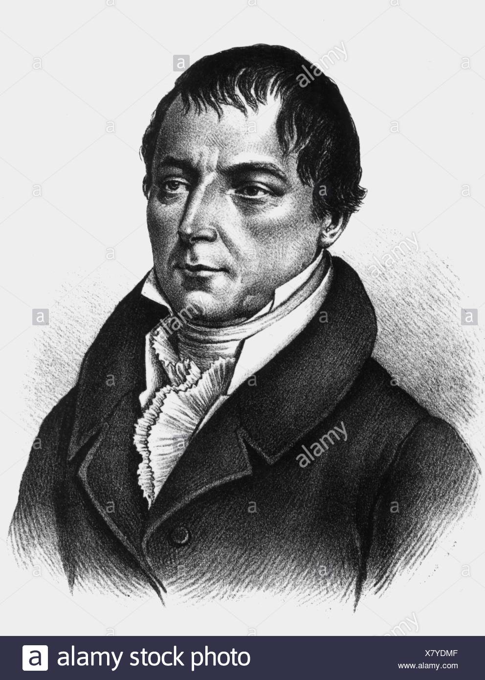 Buch, Christian Leopold von, 26. 4.1774 - 4.3.1853, German scientist (geologist), portrait, contemporary engraving, , Stock Photo