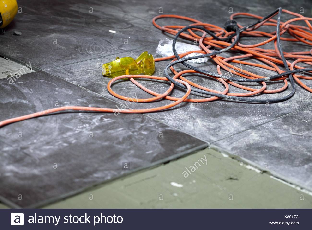 Electrical Wires Mess On House High Resolution Stock Photography and