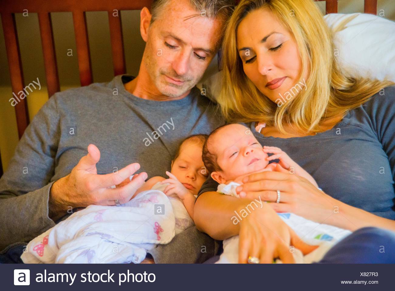 Twin Baby Boy And Girl High Resolution Stock Photography And Images Alamy