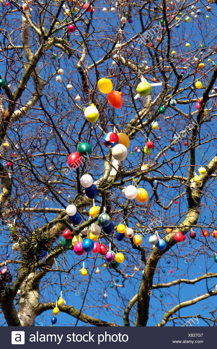 Easter Egg Tree Germany Stock Photos & Easter Egg Tree Germany Stock